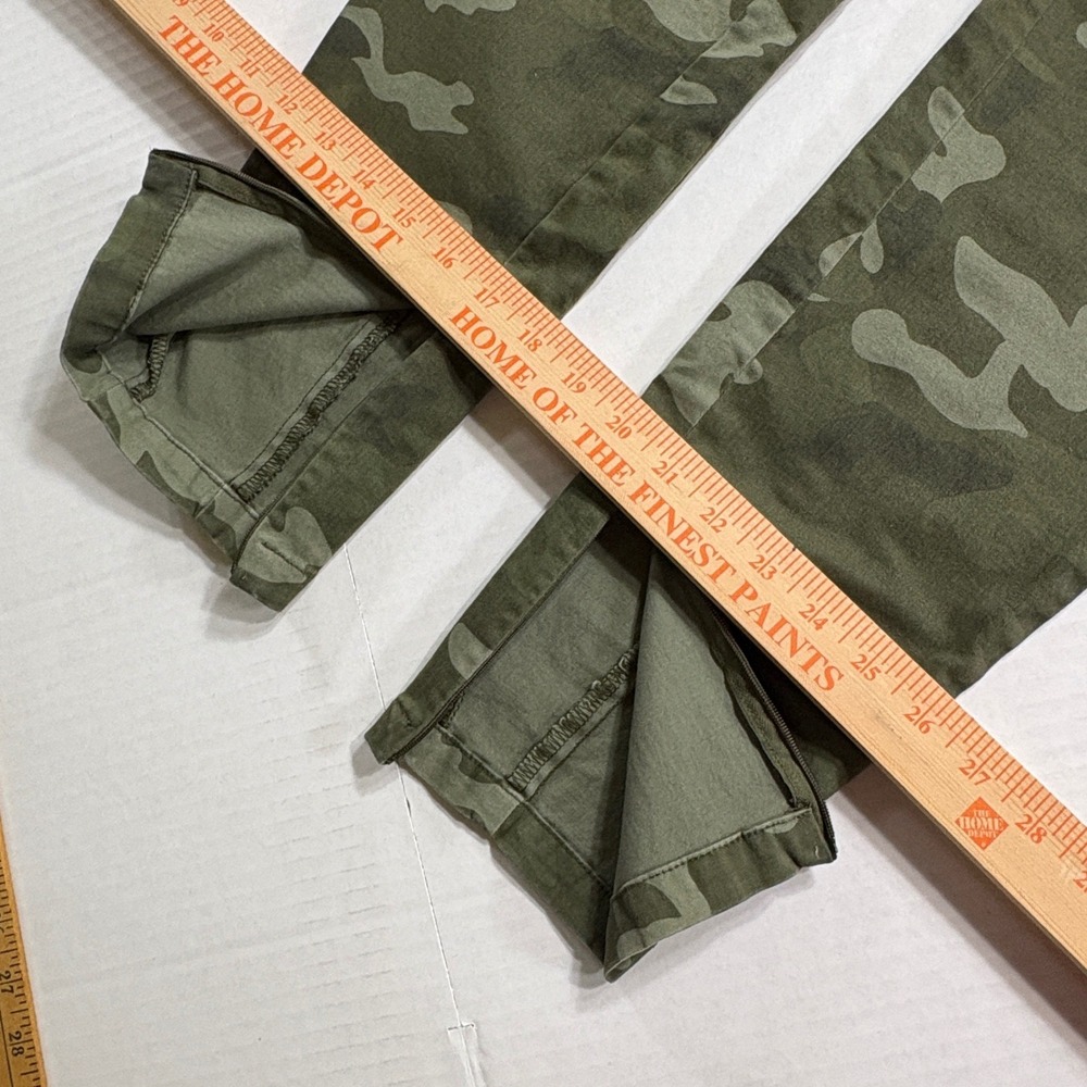 GAP Khakis Women‎ 10 Green Camo Super Skinny Ankle Zip Camouflage Pants - Picture 4 of 11